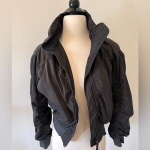 Athleta Black Bomber Jacket